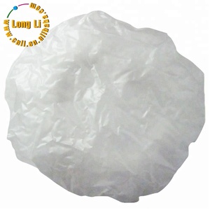 Customized disposable clear pvc women long hair shower cap waterproof shower cap