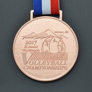 2017 Dollar recompensa oro personalizado voleibol Campeonato medallas deportivas - Product Image 1