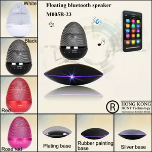 Eiförmigen Drahtlose Bluetooth Lautsprecher Für Telefon Magnetschwebebahn Lautsprecher Mit LED-Licht
