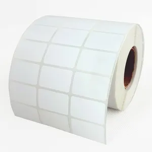 Adhesive Label 32*19mm barcode art paper label sticker roll 32x19 three rows