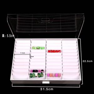 Boîte de rangement en acrylique pour ongles, coffre d'exposition de pointes à ongles, boîte de rangement à ongles en diamant 44 casiers - Product Image 6