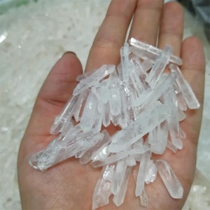 Semilla de lemuriano Natural, punto de espécimen de cristal rugoso de cuarzo transparente, pequeña, venta al por mayor - Product Image 2