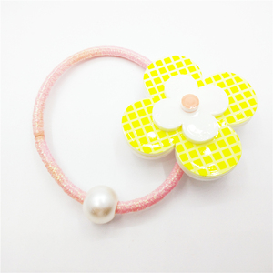 Eco-friendly personalizado acrílico tocado <span class=keywords><strong>pelo</strong></span> anillo de cuerda elástica - Product Image 2