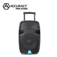 Bocina Activa Amplificada Recargable de 15'' 120W Accuracy Pro Audio PML15AVH con Batería Tipo Trolley