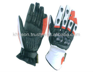 GUANTES DE CUERO PARA MOTOS PROTECCIÓN IMPERMEABLE INVIERNO VERANO MOTOR BIKE RACING GLO MOTO MOTOCICLETA GUANTE DE CUERO - Product Image 2