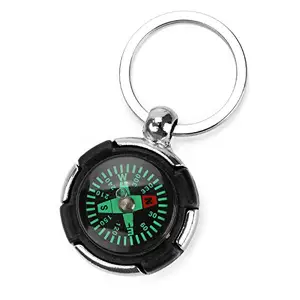 Silver Keychain circularity High Accuracy Compass High Quality Metal Alloy Compass