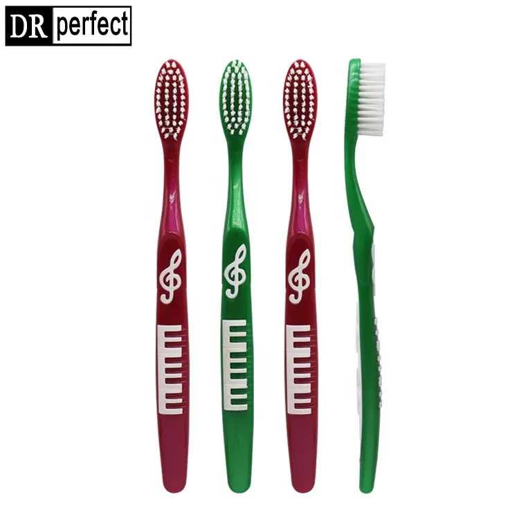 Brosse à dents en plastique jetable, poils souples, organique, poils souples, 50 pièces, OEM