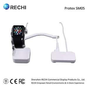 RECHI venta al por menor de la pantalla de seguridad del sostenedor del soporte con alarma de reloj inteligente pantalla abierta Protex SM05