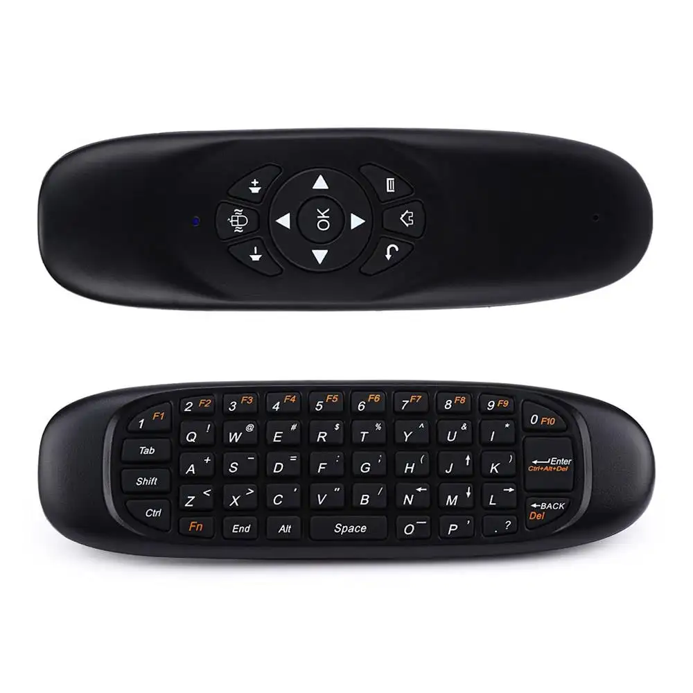 Viboton C120 2.4GHz Wireless Tastiera <span class=keywords><strong>QWERTY</strong></span> + Air Mouse + Telecomando per Windows / Mac OS / <span class=keywords><strong>Linux</strong></span> / Android