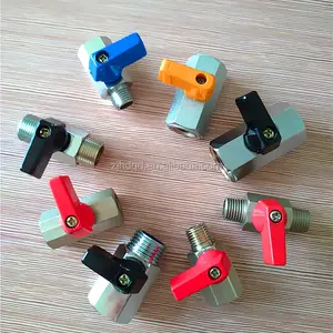 Van Bi Bằng Đồng Với Kích Thước 1/8 '' , 1/4'' , 3/8'', 1/2'', Van Bi Mini Mạ Niken