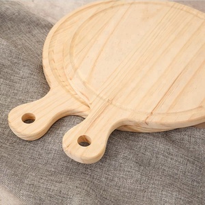 Pino de madera <span class=keywords><strong>pizza</strong></span> tabla para servir de madera con mango - Product Image 4