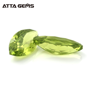 Venta caliente sintético de cristal verde talla marquesa amatista peridoto suelto de cuarzo para la fabricación de la joyería - Product Image 4