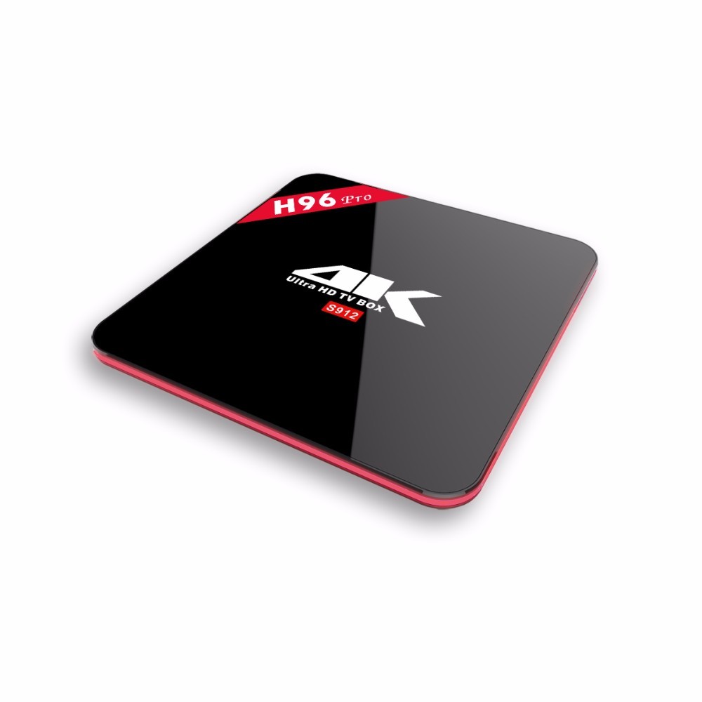 2 GB + 16 GB H96 Pro Android TV BOX Amlogic S912 Octa Core Android 7.1 Malvavisco 4 K H.265 2.4G/5G Dual WiFi Bluetooth4.1 1000