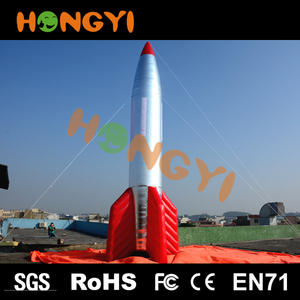 Direkt ab Werk aufblasbares Raketenmodell Riesiger Raketenballon Werbeaktionen Ausstellung Requisiten Brauch - Product Image 6