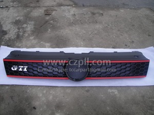 <span class=keywords><strong>Calandre</strong></span> de sport en forme de nid d'abeille, GRILLE 2010 GTI rouge - Product Image 5