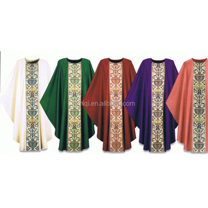 حار بيع التطريز اليومية القوطية Chasuble الكاثوليكية الشماس <span class=keywords><strong>vestments</strong></span> - Product Image 2