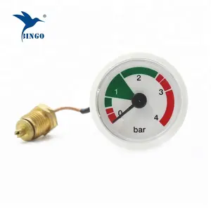 Medidor de presión capilar de 4 bar para caldera, medidor de presión de aire para caldera de pared