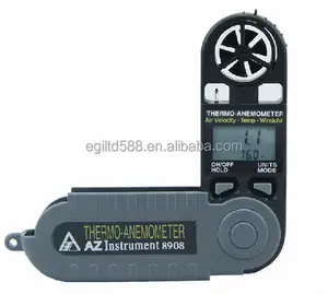 AZ8908 Yüksek Hassasiyetli Dijital Rüzgar Hızı Ölçer/Fold-aşağı Hava Debimetre AZ-8908