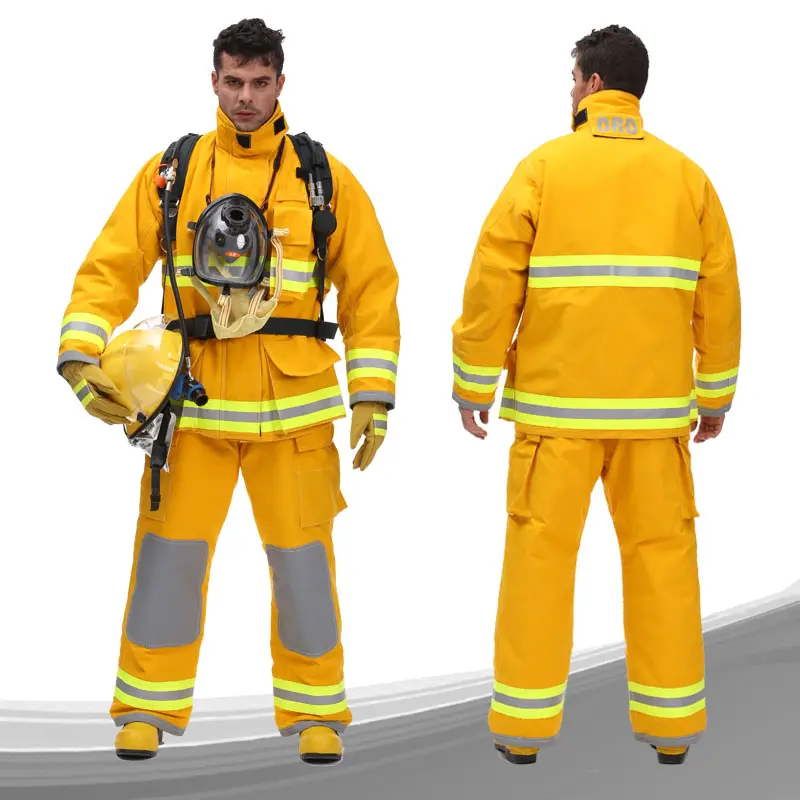 OEM NFPA1971 Certified Nomex Fire fighting Suits Fireproof Turnout Gear