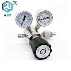 Régulateur de pression haute pression <span class=keywords><strong>CO2</strong></span> à 2 étages industriel, entrée 4000 psi, sortie 300 psi, connecteur d'entrée CGA580, 0-100 bar, -23~+74 degrés - Product Image 6
