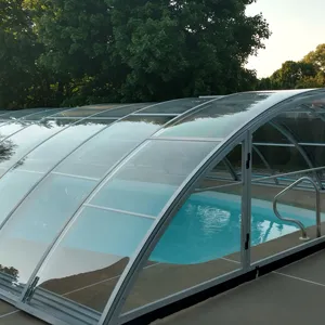 Aluminum Outside Pool Enclosure with Polycarbonate sheet