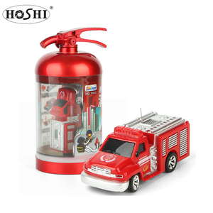 Camions jouets télécommandés HOSHI pour enfants, modèle miniature 1:58, <span class=keywords><strong>camion</strong></span> de pompiers en métal moulé sous pression avec télécommande, <span class=keywords><strong>camion</strong></span>-citerne à eau, camions de pompiers - Product Image 3