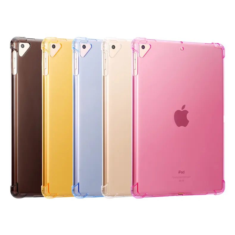 Shockproof Transparent TPU Back Cover For iPad 2 3 4 5 Air Air 2 Tablet Case for iPad Mini 1 2 3 4