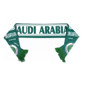 Custom LOGO promotional gift Kingdom of Saudi Arabia National Day scarf