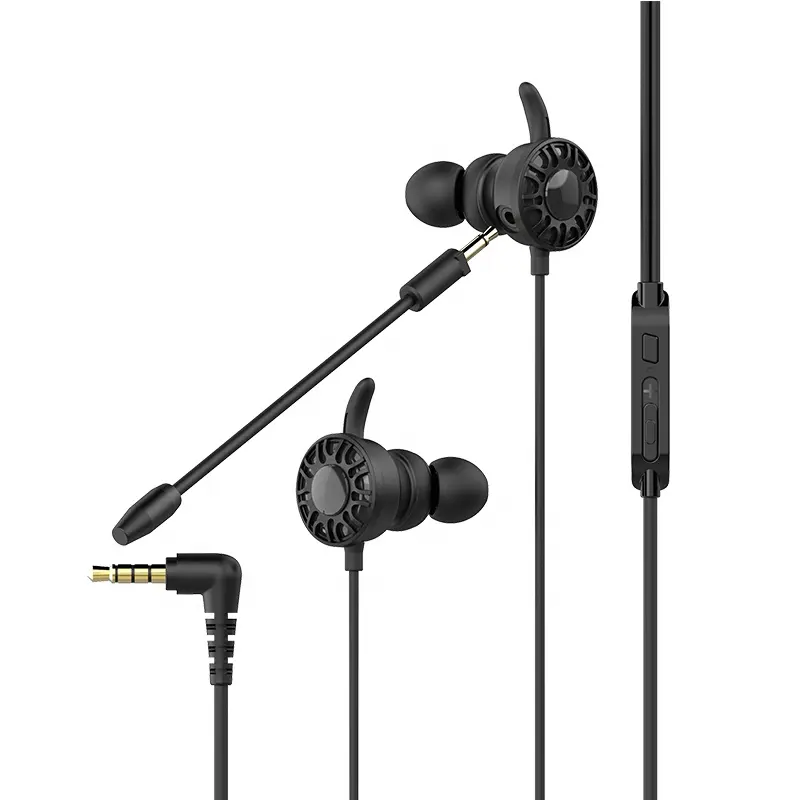 2020 T5 in-Ear Piccolo Gaming Auricolari 3.5 MILLIMETRI Wired Auricolari con Il Mic