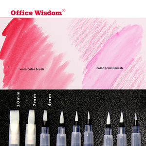 Poignée en <span class=keywords><strong>plastique</strong></span>, stylo fontaine, art, peinture artistique, blanc, bout rond, peinture en nylon, aquarelle, stylo à <span class=keywords><strong>eau</strong></span>, 2 ou 4 pièces - Product Image 6