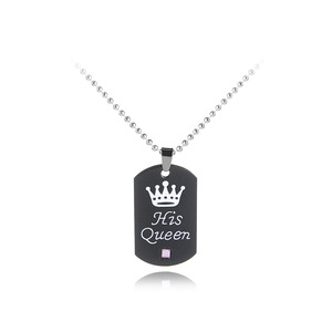 좋겠어요 온라인 Black 짱 킹 몇 Necklaces 보석 His 퀸 커플 Necklaces - Product Image 2