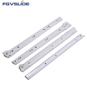 FGVSLIDE Cold Rolled Steel Powder Coated Roller <strong>Drawer</strong> Slide Bottom Mount White Metal Box <strong>Drawer</strong> <strong>Runner</strong> With Nylon Wheels - Product Image 5
