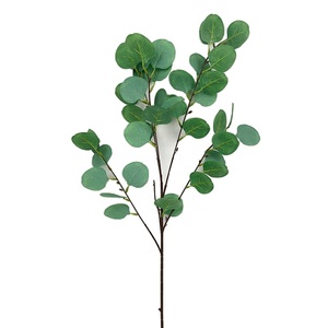 Cây Nhân Tạo Trang Trí Đám Cưới Khách Sạn Bạch Đàn Lá Xanh Vải Xanh Cành Cây Nhựa Xanh - Product Image 1