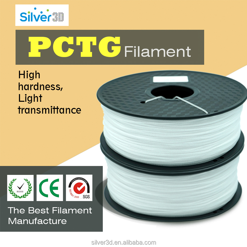Argent Professionnel modification ABS PLA PVA PETG 3D filament 1.75mm 3.00mm 3D imprimante filament 1.75mm