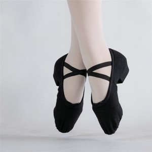 En gros Haute Qualité <span class=keywords><strong>Talon</strong></span> Bas Noir Rose Toile Personnage Chaussures <span class=keywords><strong>de</strong></span> <span class=keywords><strong>Danse</strong></span> - Product Image 2