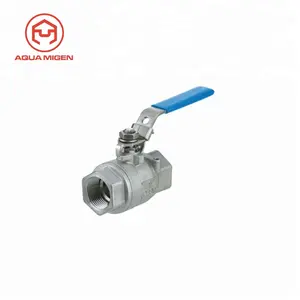 Lever Operated (Lockable) 2 Piece Stainless Steel Full Bore Ball Valve