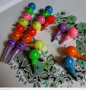 Crayon 3 couleurs pour enfants, stylo avec <span class=keywords><strong>visage</strong></span> qui sourit, bas prix - Product Image 3