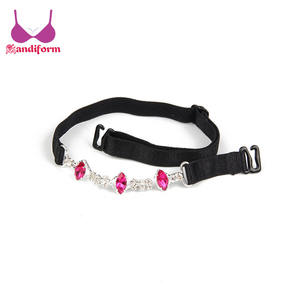 De cristal decorativo correas del sujetador cinta Joyas <span class=keywords><strong>con</strong></span> piedras ajustable ropa interior accesorios de Bras de la correa - Product Image 3