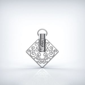 MUB 2017 plata caliente del oro del estilo y collar antiguo de la joyería del perfume del color, colgante de la botella de perfu - Product Image 3