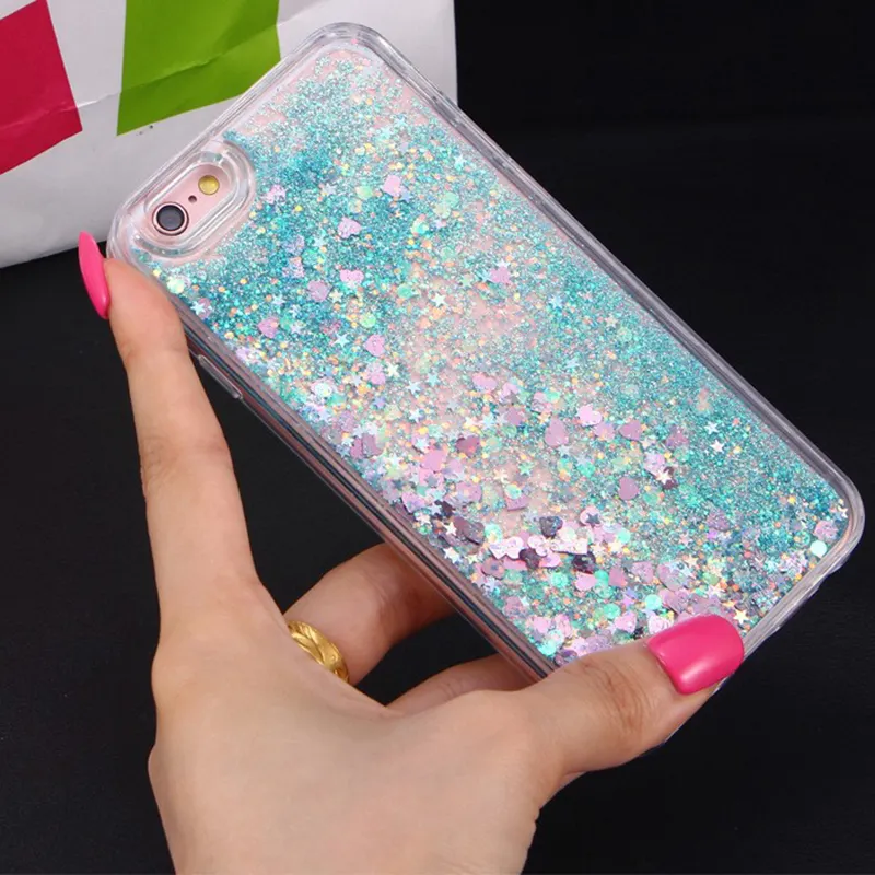 For iphone 6s case ,Luxury liquid back case for iphone 6s,Shinning star case for iphone 6s