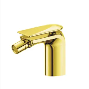 Gold Basin Mixer Bath Tub Mixer Golden Bathroom Wall Mixer