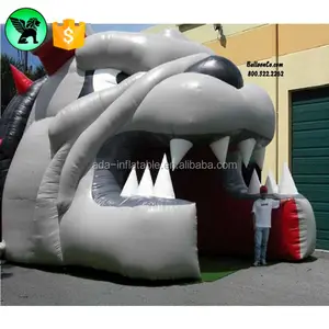 Splendid Good Work Giant Bulldog Tunnel Inflatable Animal Entrance Arch Mascot For Sports Event A414