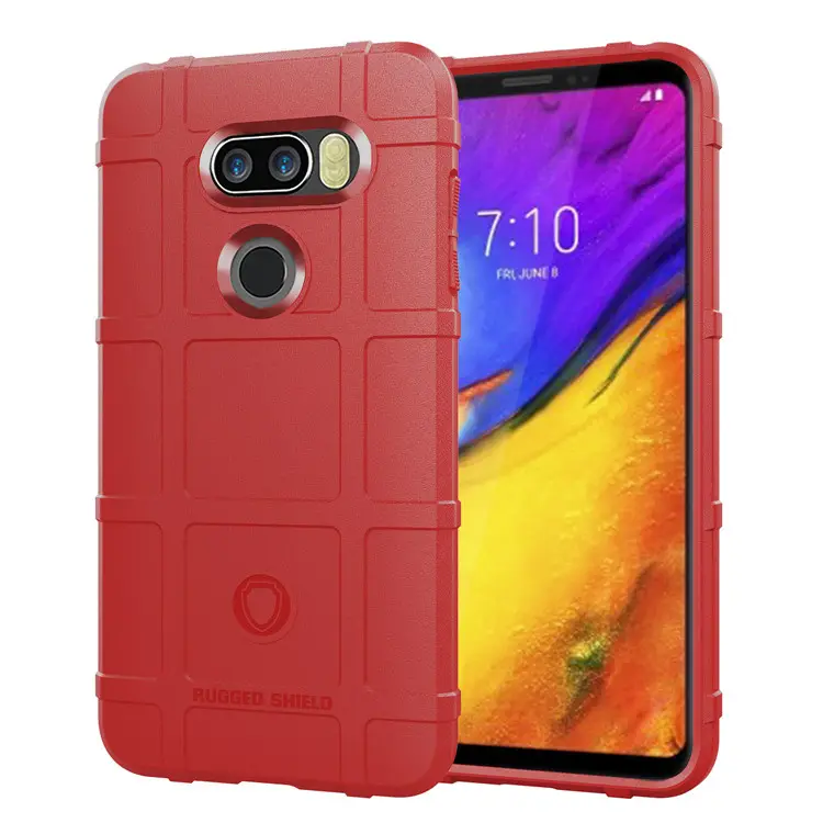 Custom Rubber Silicon silicone shell case Solid Colormobile phone protection case for For LG V35 ThinQ luxury case