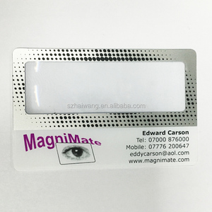 Lupa lupa Tarjeta de Visita De Plástico transparente Con Diseño Personalizado - Product Image 3