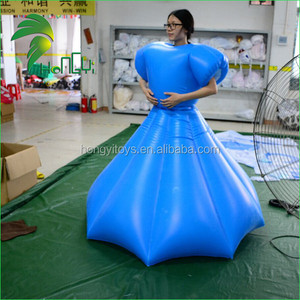 Jupe bleue <span class=keywords><strong>gonflable</strong></span> personnalisée pour femmes, Costume pour matelas/robe fantaisie <span class=keywords><strong>gonflable</strong></span> à la mode - Product Image 4