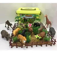 Simulazione animale set giocattolo del pvc divertente dinosauro zoo animali giocattolo per i bambini