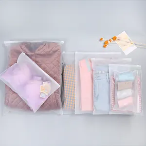 Hoyo sacos de roupa fosca com estampa personalizada, sacos para roupa de banho, biquíni feito sob encomenda, ziplock, sacos de embalagem para roupas