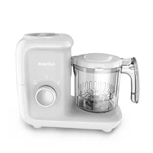 2 In 1 130W Mengen Mechanische Food Processor, Babyvoeding Processor, baphiya Babyvoeding Blender Met Roestvrij Stalen Messen