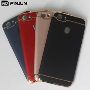 Casing Bumper Pc Bingkai Plating 3 In 1 Mewah Casing Penutup Ramping untuk Oppo F5 55S 57e 77 97 Reno8 Pro + K10 Pro