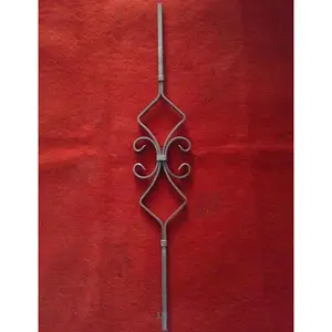Piezas de hierro decorativas, componentes de hierro forjado, husillos, balaustres